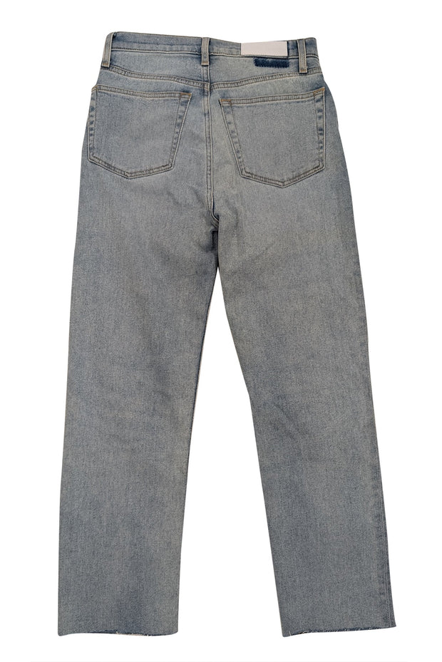 Current Boutique-RE/DONE - Light Wash Straight Leg Jeans w/ Raw Hem Sz 4