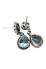 Current Boutique-R.H. Macy & Co. - Blue Topaz Tear Drop Sterling Silver Earrings