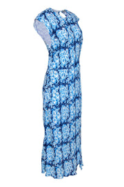 Current Boutique-Rachel Comey - Blue, Navy, & White Print Cap Sleeve Dress Sz 8