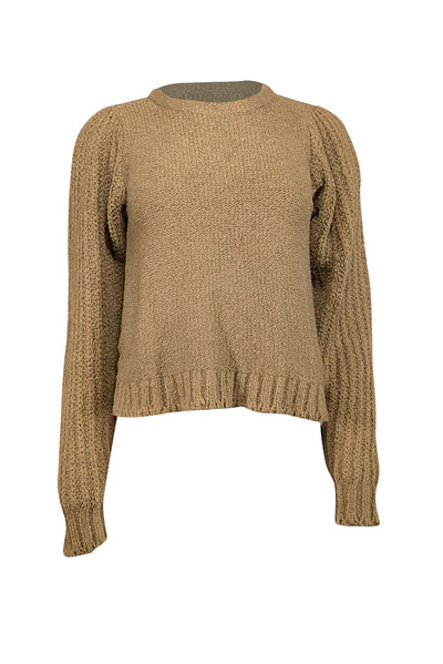 Current Boutique-Rachel Comey - Olive Green Alpaca & Cotton Blend Sweater Sz L