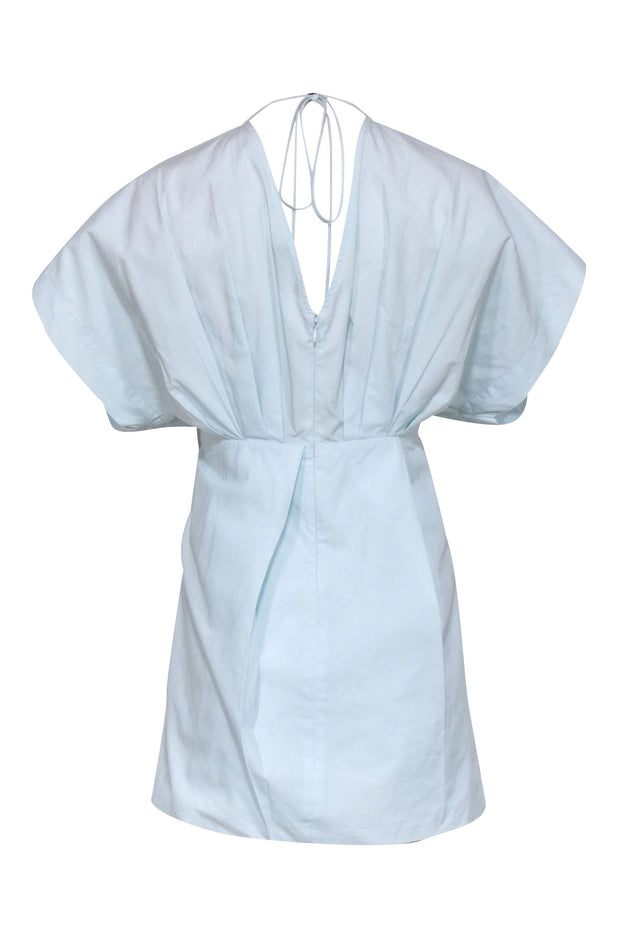 Current Boutique-Rachel Comey - Pastel Blue Cotton Wrap Bodice Dress Sz 4
