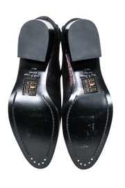 Current Boutique-Rag & Bone - Black Oil Slick Iridescent Shimmer Short Boots Sz 8.5