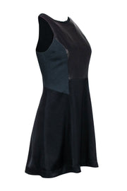 Current Boutique-Rag & Bone - Black Sleeveless Dress w/ Lambskin Detail Sz 0