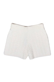 Current Boutique-Rag & Bone - Ivory Cashmere Cable Knit Shorts Sz L