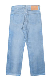 Current Boutique-Rag & Bone - Light Wash Metallic Coating "Maya High Rise Ankle Straight" Jeans Sz 2