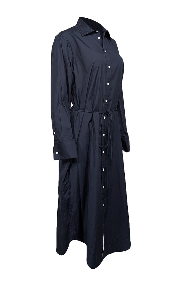 Current Boutique-Rag & Bone - Navy Poplin Long Sleeve Shirtdress Sz M