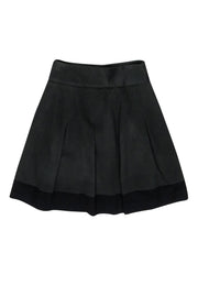 Current Boutique-Rag & Bone - Olive & Black Cashmere Pleated A-Line Skirt Sz 6
