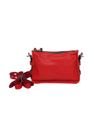 Current Boutique-Rag & Bone - Red 'Small Field Messenger' Leather Crossbody