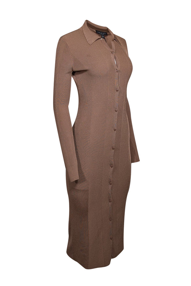 Current Boutique-Rag & Bone Size - Tan Knit Button Front Knit Dress Sz XS