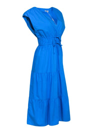 Current Boutique-Rails - Blue Cotton Blend Tiered Midi Dress Sz M