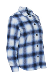 Current Boutique-Rails - Navy, Blue, & White Plaid Shirt Jacket Sz XS
