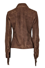 Current Boutique-Ralph Lauren - Brown Suede Button Front Jacket Sz 6