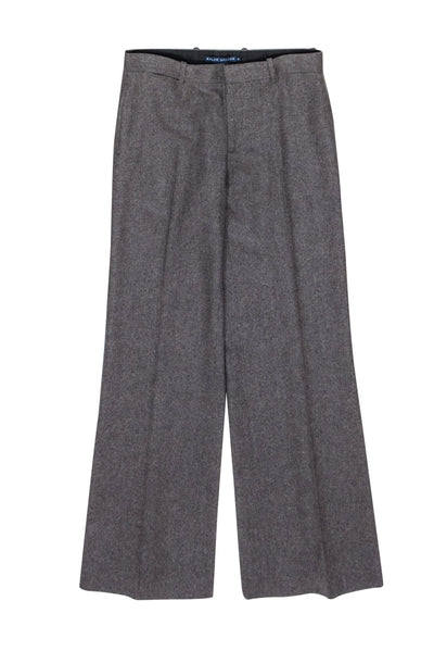 Current Boutique-Ralph Lauren - Grey Wool Blend Pleated Straight Leg Pants Sz 6