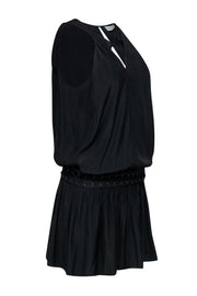 Current Boutique-Ramy Brook - Black Lace-Up Drop Waist "Kara" Dress Sz S