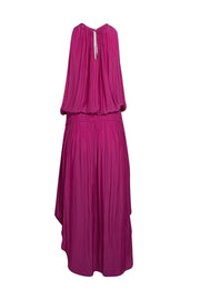 Current Boutique-Ramy Brook - Fuchsia Sleeveless Smocked Waist Dress Sz L