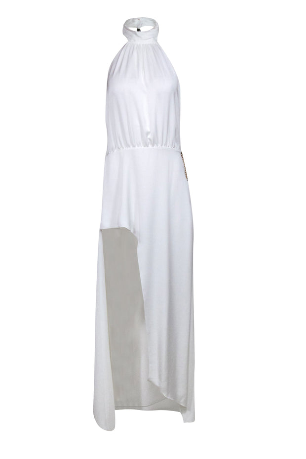 Current Boutique-Ramy Brook - Ivory High-Neck “Daphne” Dress Sz 10