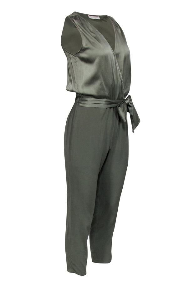 Current Boutique-Ramy Brook - Sage Green Sleeveless Jumpsuit Sz S