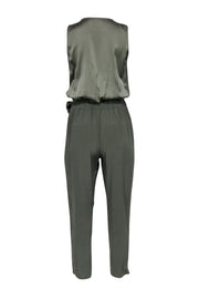 Current Boutique-Ramy Brook - Sage Green Sleeveless Jumpsuit Sz S