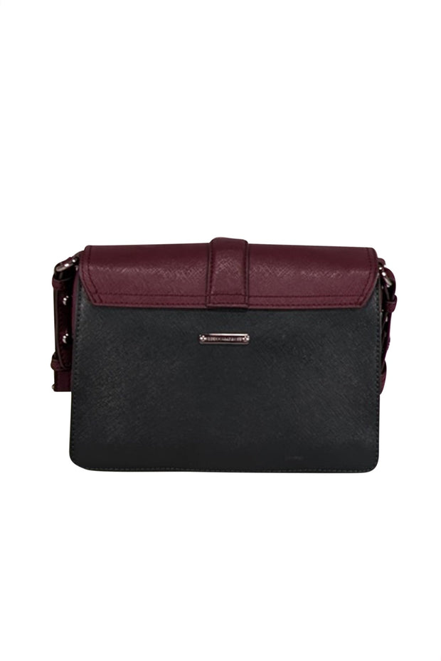 Current Boutique-Rebecca Minkoff - Maroon, Green, & Black Saffiano Leather Crossbody Bag