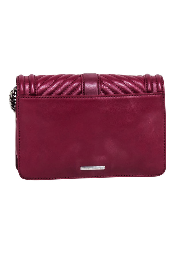 Current Boutique-Rebecca Minkoff - Maroon Quilted Leather Crossbody Bag