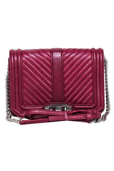 Current Boutique-Rebecca Minkoff - Maroon Quilted Leather Crossbody Bag