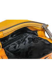 Current Boutique-Rebecca Minkoff - Mustard Yellow Heart Front Crossbody Bag