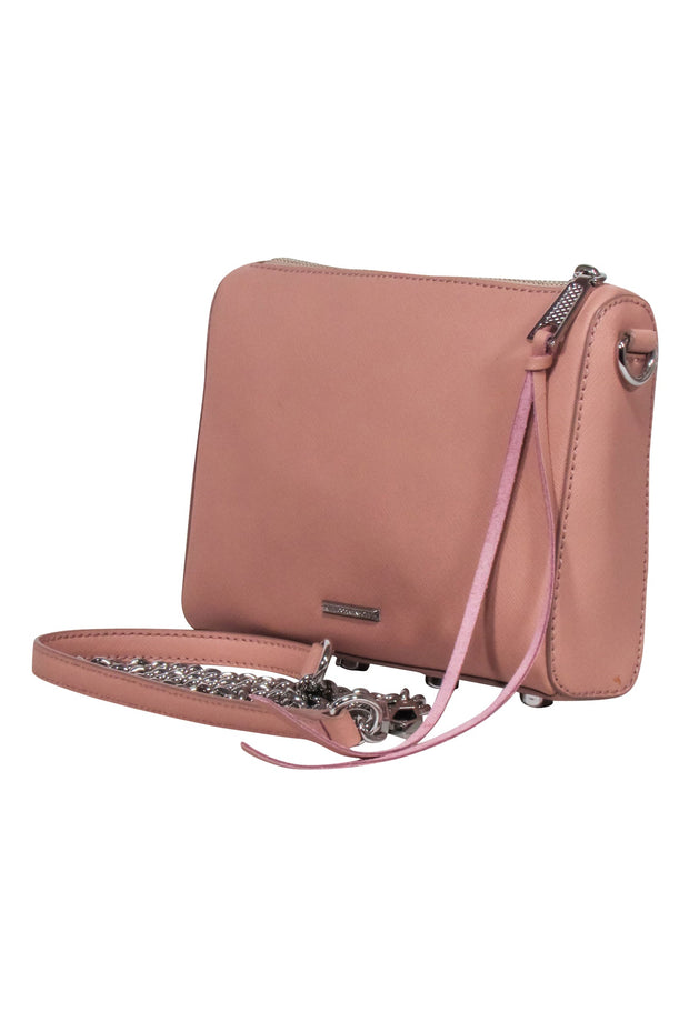 Current Boutique-Rebecca Minkoff - Peach Pink Saffiano Leather Crossbody Bag