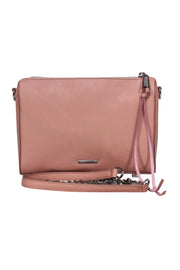 Current Boutique-Rebecca Minkoff - Peach Pink Saffiano Leather Crossbody Bag