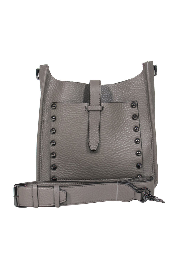 Gray hot leather Rebecca Minkoff messenger bag