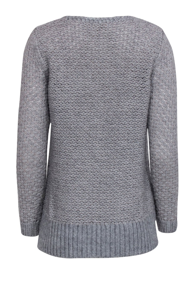 Current Boutique-Rebecca Taylor - Grey & Light Pink Blend Knit Sweater Sz S