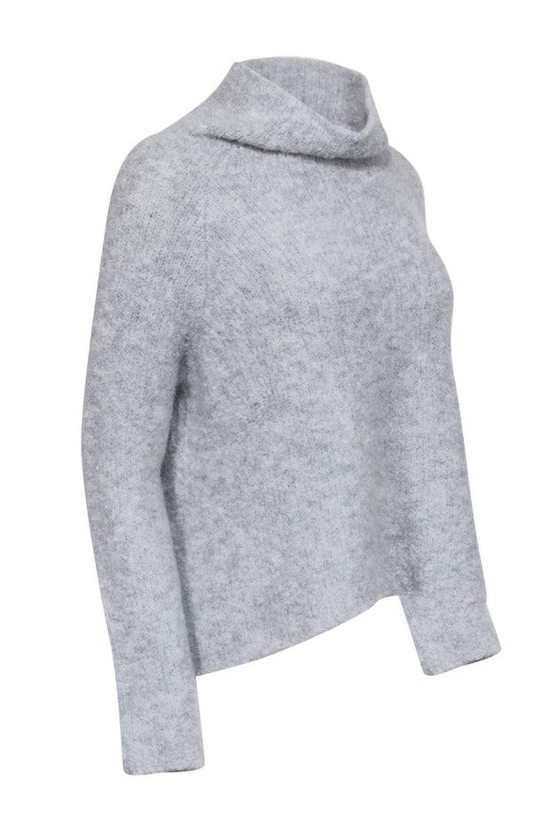 Current Boutique-Rebecca Taylor - Grey Mohair Blend Turtle Neck Sweatert Sz S