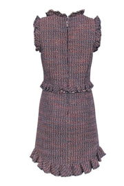 Current Boutique-Rebecca Taylor - Navy & Pink Metallic Tweed Dress Sz 8