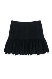 Current Boutique-Red Valentino - Black Wool Blend Skirt Sz M