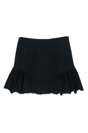 Current Boutique-Red Valentino - Black Wool Blend Skirt Sz M