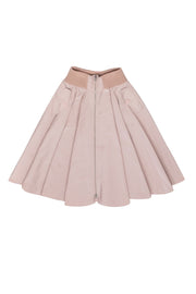 Current Boutique-Red Valentino - Blush Pink Cargo Midi Flared Skirt Sz 4
