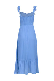 Current Boutique-Reformation - Blue Tie-Shoulder Midi Dress Sz 6