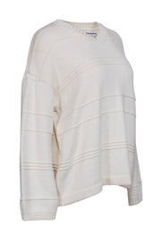 Current Boutique-Reformation - Cream Oversized V-neck Sweater Sz XS