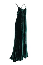 Current Boutique-Reformation - Green Velvet Sleeveless Maxi Formal Dress Sz M