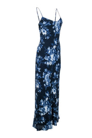 Current Boutique-Reformation - Navy & Blue Floral Print "Parma" Dress Sz XL