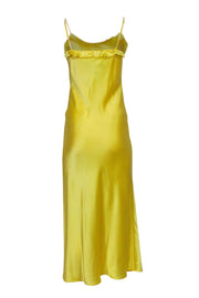 Current Boutique-Reformation - Yellow Silk “Aribella” Midi Dress Sz S