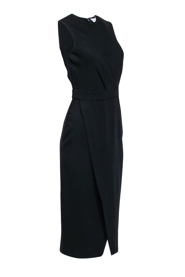 Current Boutique-Reiss - Black Sleeveless Tulip Front Bottom Dress Sz M