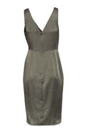 Current Boutique-Reiss - Olive Satin Sleeveless Dress Sz 8