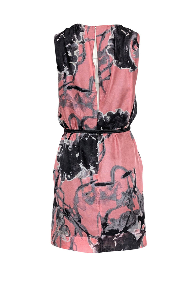 Current Boutique-Robert Rodriguez - Pink, Black, & Grey Print Sleeveless Dress Sz 2