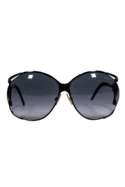 Current Boutique-Roberto Cavalli - Gunmetal Frames w/ Maroon Legs Sunglasses