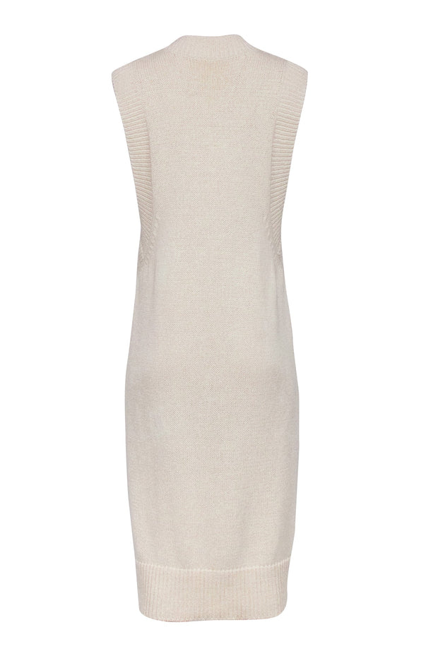 Current Boutique-Rodebjer - Cream Knit Sleeveless Dress Sz XS