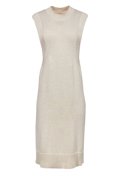 Current Boutique-Rodebjer - Cream Knit Sleeveless Dress Sz XS