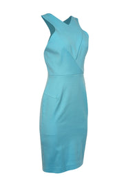 Current Boutique-Roland Mouret - Bright Blue Sleeveless Sheath Dress Sz 8