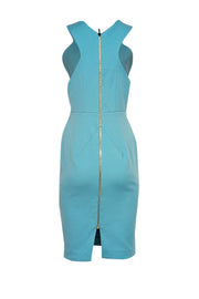 Current Boutique-Roland Mouret - Bright Blue Sleeveless Sheath Dress Sz 8