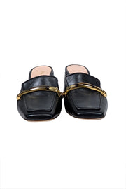 Current Boutique-Rupert Sanderson - Black Leather Closed Toe Mule Sz 7