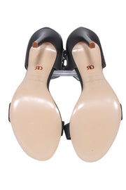 Current Boutique-Ruthie Davis - Grey Strappy Sandal Heels Sz 9